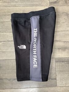 BOYS THE NORTH FACE BLACK+GREY SWEAT SHORTS SIZE L