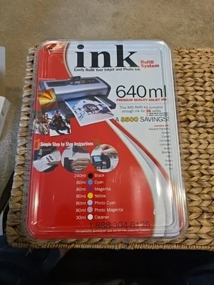 IMS Ink Refill System 640ml Premium Quality Inkjet Ink  HP-Epson-Canon-Lexmark+ - Image 1 of 2