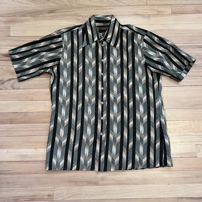 Vintage Arrow Shirt Men’s L Dagger Collar Button Up 60s 70s Disco Geometric - Image 1 of 4