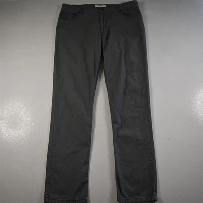 Pantalones de mezclilla rectos de lujo para hombre Brax 36x34 gris sarga ojo de pájaro Cooper Foto 1 de 4