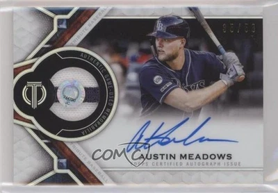 2021 Topps Tribute Auto Patch /50 Austin Meadows #AP-AM Patch Auto - Image 1 of 2