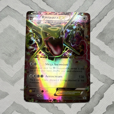 M Rayquaza EX Rainbow Foil HP 700 Fan Art Display Card 159/300 | eBay