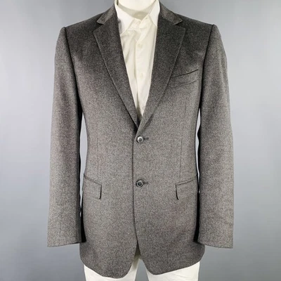 Z ZEGNA Size 40 Long Grey Angora Blend Single Breasted Sport Coat - Image 1 of 4