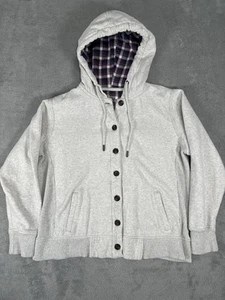 Sudadera Carhartt Mujer XL Marengo Botón Frontal Gris Jaspeado Capucha 100708-278 - Imagen 1 de 10