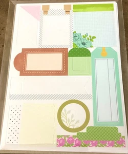 Stampin' Up! Lables & Layers  Ephemera Pack ~ 8  5”x7” Sheets Unused - Picture 1 of 4