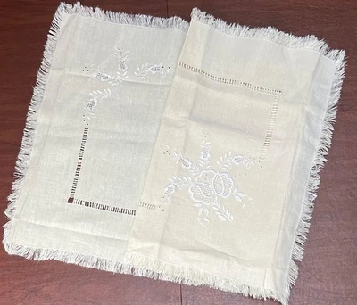 Gorgeous NOS Cepelia Embroiderd & Hand-woven, Fringed  Polish Table Cover 24x52" - Image 1 of 4