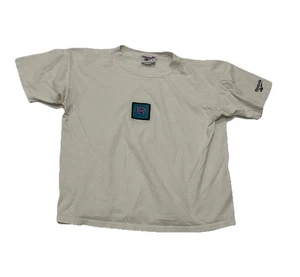 Camiseta deportiva vintage para hombre Reebok con logotipo bordado hecha en Italia - grande - Imagen 1 de 7