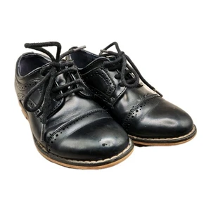 Bruno Marc Prince-K1 große schwarze elegante Oxford-Schnürschuhe für Kinder Größe Jugend 10 - Bild 1 von 11