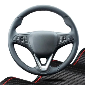 Car Steering Wheel Cover For Opel Astra (K) Corsa (E) Crossland X Grandland X - Picture 1 of 26
