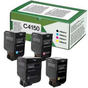Lexmark C4150 Toner 24B6516 24B6517 24B6518 24B6519 - Full Set CMYK- GENUINE OEM - Picture 1 of 1