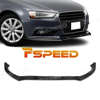 Alerón de parachoques delantero negro mate divisor de barbilla labio para Audi A4 Quattro 2013-2016 Foto 1 de 4