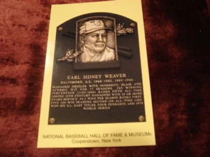 EARL WEAVER HOF Hall of Fame Postkarte Postkarte ORIOLES - Bild 1 von 1
