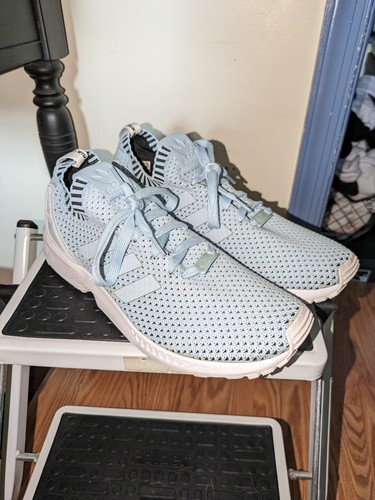 Taglia 11 Adidas ZX Flux Primeknit blu ghiaccio