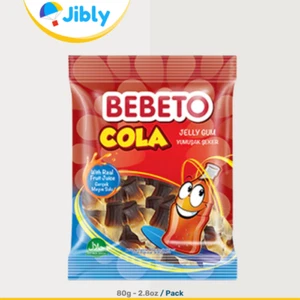 Bebeto Cola Gummy Candy|Tasty Snacks|80g Packs|Worldwide Shipping|Wholesale Deal - Picture 1 of 3