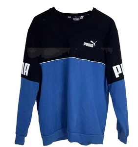 Hombre Puma Power Lake Azul Colorblock Crew - M - Imagen 1 de 9