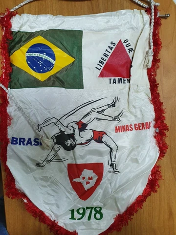 pennant WRESTLING Brazil 1978 Libertas Tamen Quae Sera Minas Gerais Cover