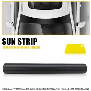 60*12" Ca Window Tint Windshield Sun Visor Vinyl PVC Decal Strip Sticker Matte O - Picture 1 of 19