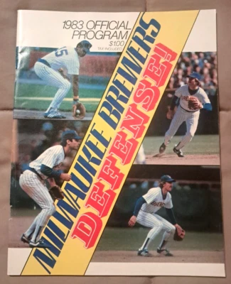 1983 Milwaukee Brewers Official Baseball Program vs Cleveland, UNSCORED - Image 1 of 4