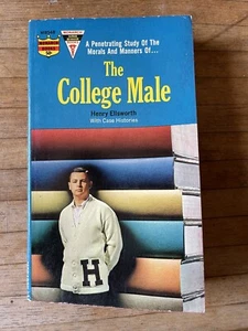 PULP PAPERBACK:  "The College Male"  by Henry Ellsworth (1st edition 1964) - Bild 1 von 3