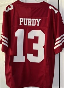 Large Brock Purdy #13 Vapor FUSE Jersey Red Elite Quality San Francisco 49ers - Picture 1 of 12