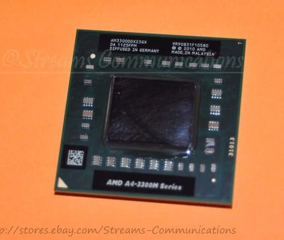 AM3300DDX23GX AMD A4-Series A4-3300M 1.9 GHz Dual-Core Laptop CPU Processor FS1 - Image 1 of 3