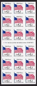 Scott #2886a Old Glory Flag G Series Booklet of 18 Stamps - MNH P#V1111111 - Picture 1 of 2
