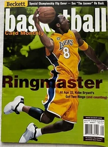 Tarjeta de baloncesto Kobe Bryant Ringmaster Beckett mensual agosto 2001 vol 12 no8 is133 - Imagen 1 de 2