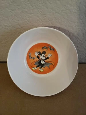 Disney Pottery Barns Niños Plástico Halloween Cuenco Mickey Vampiro  Foto 1 de 2
