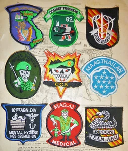 CCS - Shell Burst - Lot x 9 Patch - MAAG Thailand - RT ABU - SMAG - Vietnam War - Picture 1 of 4