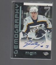MAREK ZIDLICKY  2006-07 UPPER DECK BLACK DIAMOND GEMOGRAPHY AUTO CARD #G-MZ