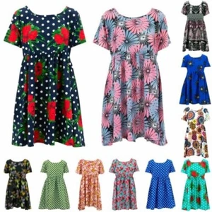 Imperio Línea Vestido de Tarde Loud Originals Mujer Casual Verano Cintura Floral - Imagen 1 de 49