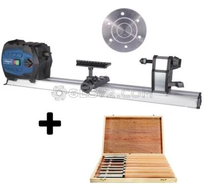 DRECHSELBANK DRECHSELMASCHINE HOLZ SCHEPPACH DM600VARIO + 8 TGL SET STECHBEITEL - Bild 1 von 4