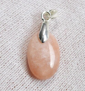 Sunstone 10 Carats - Natural Stone Cabochon Pendant - India / FQ73 - Picture 1 of 2
