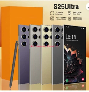 2025 New S25 Ultra 7.3" HD Smartphone 5G Unlocked 8GB+512GB Gift Cellphone - Zdjęcie 1 z 28