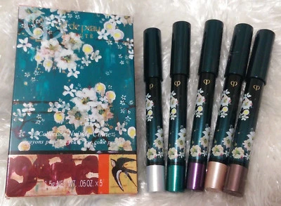 Juego de lápices de color de ojos Cle De Peau Beaute Nuit de Chine-5 colores-Kathe Fraga-X'mas Foto 1 de 4