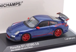 1/43 Porsche 911 (997-2) GT3 RS 3.8 2009 modelo de coche azul de Minichamps 403069115 - Imagen 1 de 1