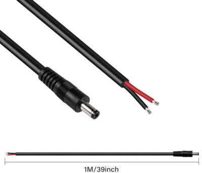 FENGQLONG Bitaxe Anschlusskabel mit Stecker DC Kabel mit Hohlstecker und offenen Enden