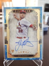 2018 Topps Five Star Jack Flaherty Blue Parallel Autograph Rookie Card #23/25