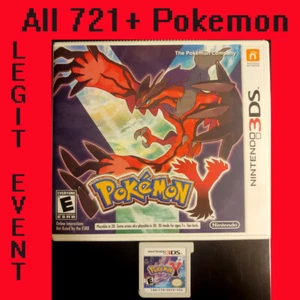 Pokemon Y - Loaded With 721 Shiny Pokemon & 120+ Legit Event Unlocked COMPLETE - Picture 1 of 1