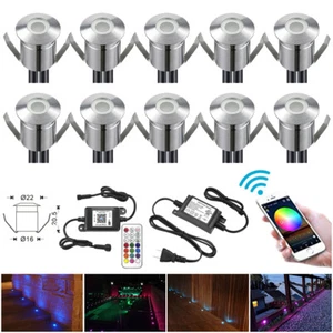 1-30er Set WIFI Kontroller RGB LED Einbaustrahler Terrasse Einbauleuchte Küche - Bild 1 von 17