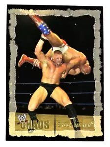 2004 Fleer WWE Chaos Brock Lesnar Gold #57 - Picture 1 of 2