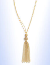 PANACEA Golden Chain Tassel 30" Long Pendant Necklace