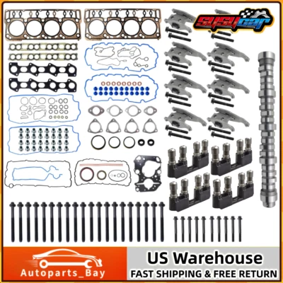 Camshaft Lifters Rocker Arms with Full Gasket Set Fits 08-10 Ford F250 F350 6.4L - Image 1 of 4