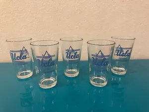 5 VTG UCLA WOODEN ATHLETIC CLUB FUND BASKETBALL TEAM PINT BEER GLASS 16oz RARE - Picture 1 of 13