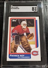 1986-87 Topps Patrick Roy ROOKIE SGC 8 NM-MT #53 HIGH END RC Canadiens