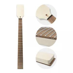 Bass Guitar Neck 24 fret 30Inch Maple Rosewood Fretboard Short Scale Paddle head - Bild 1 von 10