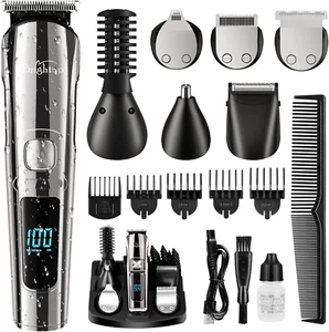 Brightup Waterproof Beard Trimmer Set - Cordless Grooming Kit for Men - Picture 1 of 10