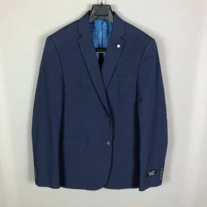 Original Penguin Blue Stripe Notch Lapel Blazer Jacket Size 42L - Picture 1 of 9