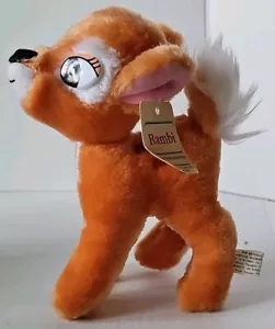 Vintage 1985 Disney Hardee's Collectable Bambi Plush MINT WITH TAG! 85/100. - Picture 1 of 9