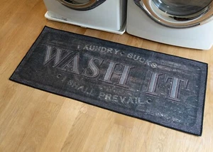 Grip-Back Woven Printed Rug, Laundry Room Mat Runner - Wash It 24" x 56" - Bild 1 von 3